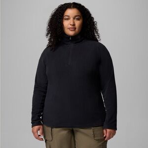 SALE Columbia Sportswear Women's Glacial IV Half Zip Fleece - Plus Size 2X Black